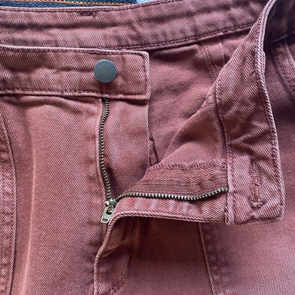 Universal Thread Rust Colored Wide Leg Cropped Denim Jeans. Size 4/27. Boho. - Picture 11 of 13